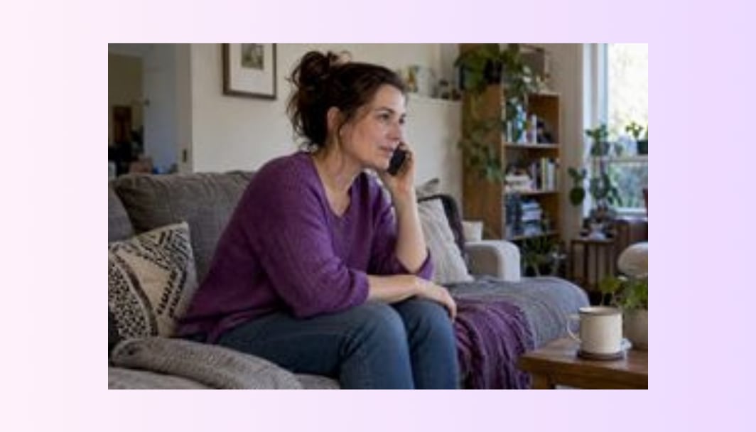 Homeowner calls their bank about a mortgage rate